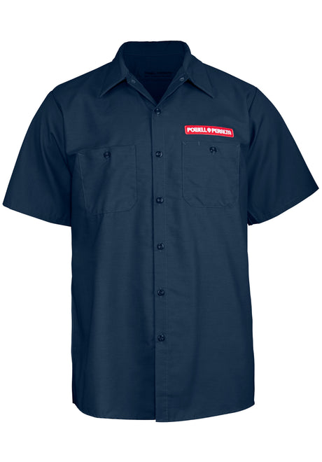 Winged Ripper Work Shirt navy Rueckenansicht
