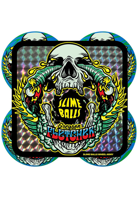 Greyson Fletcher Guest Vomit Mini Swirl 99A green-blue Rueckenansicht