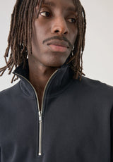 Ligull Classic Quarter Zip black Closeup1