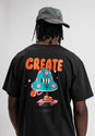 x YEYE WELLER Create more Magic blackfaded Vorderansicht