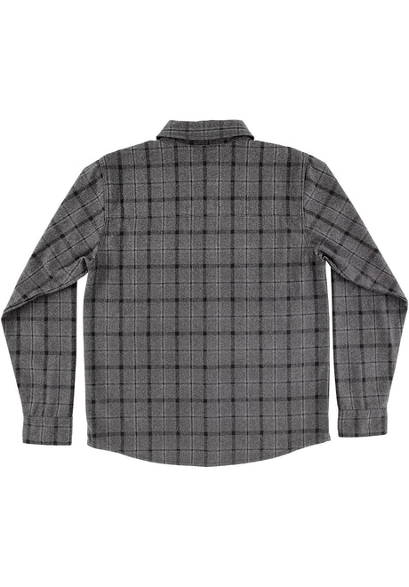 Belmont Flannel Top black-grey Rueckenansicht