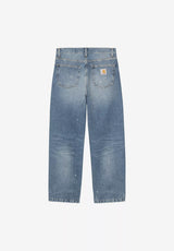 Landon Pant bluedestroywash-splatter Rueckenansicht