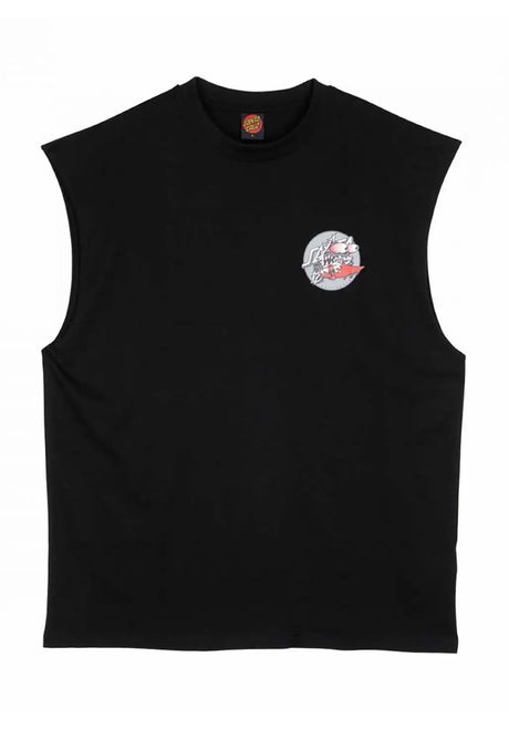 Meek Slashed Dot Vest black Closeup1