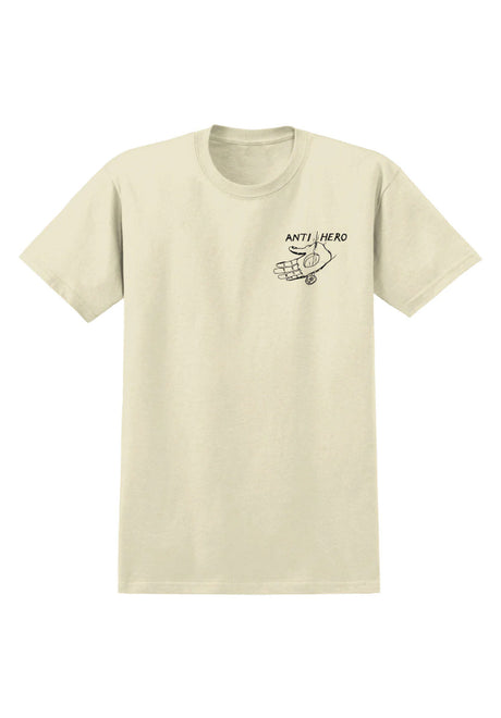 Anti Hero Expressions Hand T-Shirt heathercream – Vorderansicht