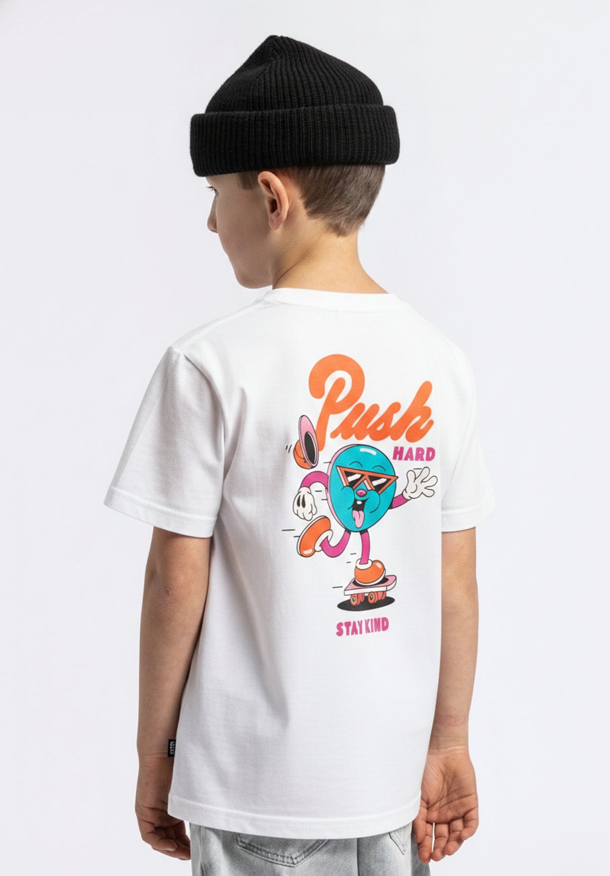 x YEYE WELLER Push Hard Kids white Rueckenansicht