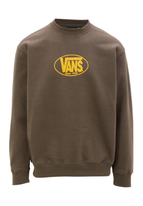 Classic Oval Crew coalbrown Vorderansicht