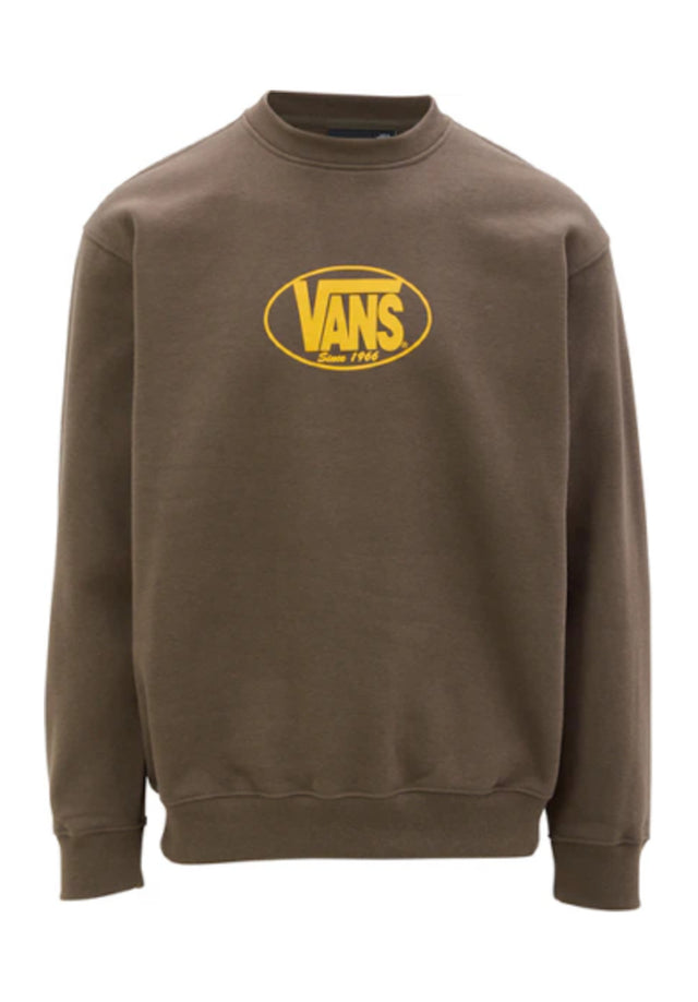 Classic Oval Crew coalbrown Vorderansicht