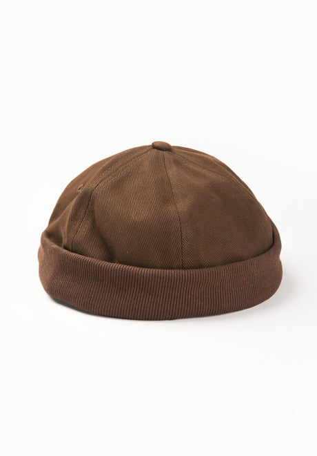 Docker Cap brown Vorderansicht