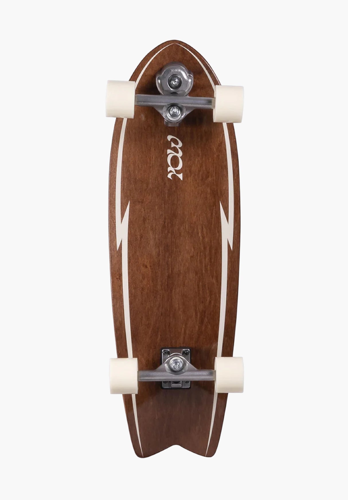Pipe 32§ Power Surfing Surfskate brown Vorderansicht