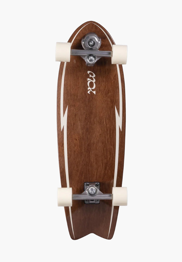 Pipe 32§ Power Surfing Surfskate brown Vorderansicht