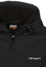 Hooded Sail Jacket black-white Closeup1