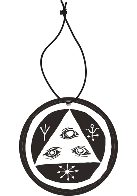 Talisman Air Freshener - Coconut Scent black-white Vorderansicht