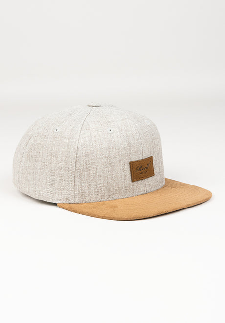 Suede 6-Panel heatherlightgrey Vorderansicht