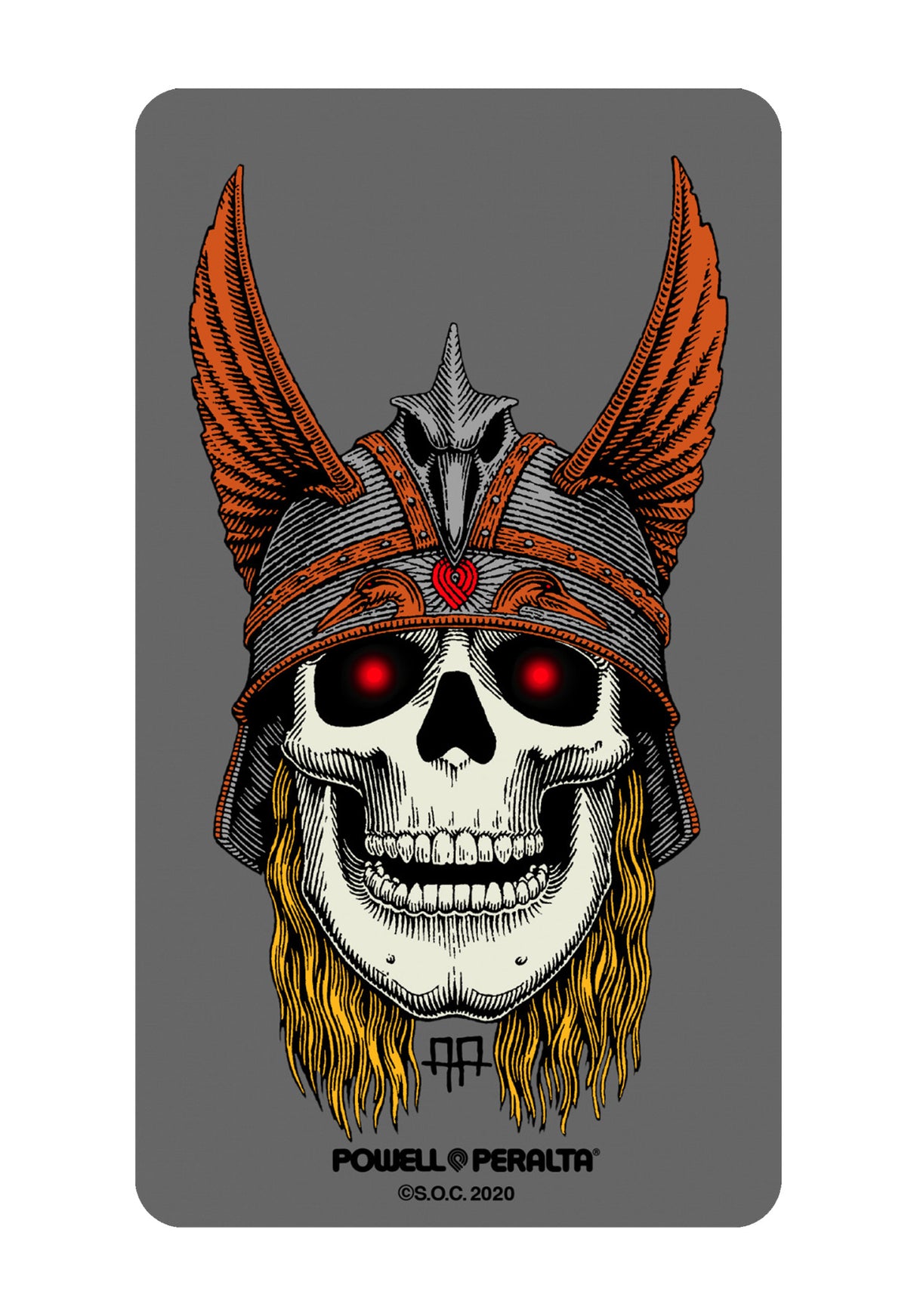 Andy Anderson Skull 3 Sticker multicolored Vorderansicht