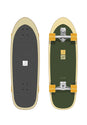 Kona Surfskate 32 green-yellow Vorderansicht