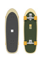 Kona Surfskate 32 green-yellow Vorderansicht