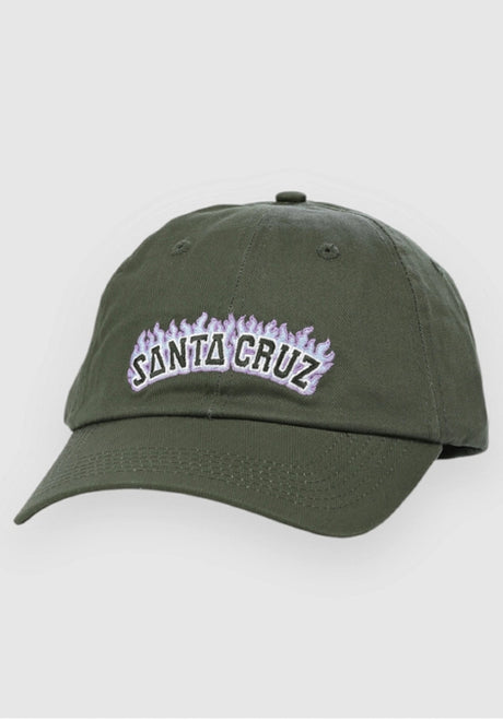 Burnt Collegiate Cap darkmoss Vorderansicht
