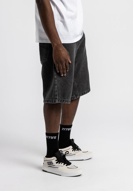 Boogy Short greydenim Rueckenansicht