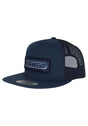 Sand Cast 5-Panel Mesh Structured High Snapback navy Vorderansicht