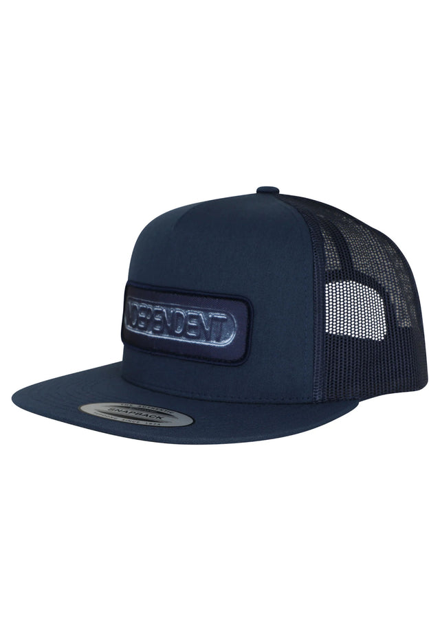 Sand Cast 5-Panel Mesh Structured High Snapback navy Vorderansicht