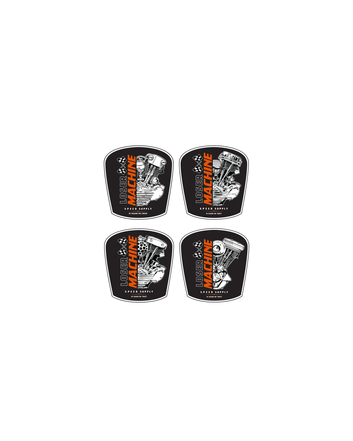 Moto Sticker Pack assorted Vorderansicht