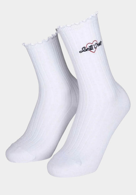 Love Script Socks (2 Pack) black-white Rueckenansicht