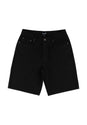 Chasm Baggy Denim Short washed-black Vorderansicht