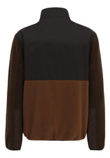 Auf Deck Fleece darkcoffee Rueckenansicht