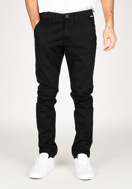Flex Tapered Chino black Vorderansicht