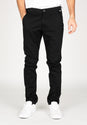 Flex Tapered Chino black Vorderansicht