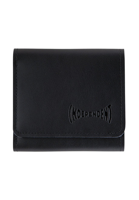 Span Tri-Fold Leather black Vorderansicht