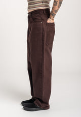TITUS Alby-Baggy Jeans darkbrownwashed – Detailansicht 1
