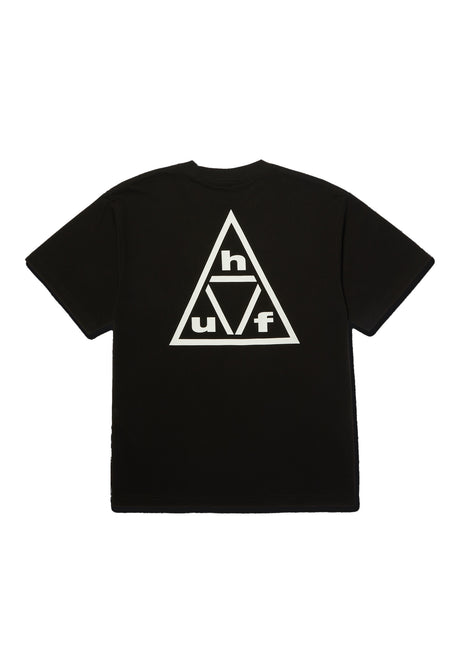 HUF Triple Triangle T-Shirt black-white – Vorderansicht