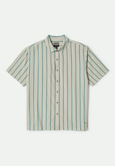 Cru Stripe beige-pineneedle-aquaticgreen Closeup1