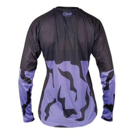 Seen Jersey Women black-violet flakes Rueckenansicht