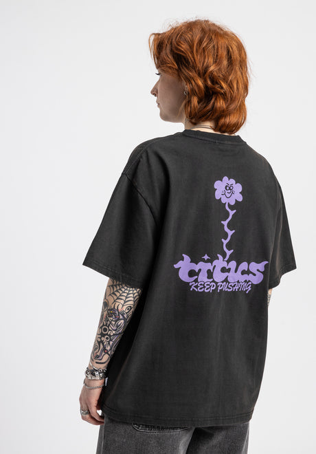 Angry Flower wmn blackfaded Vorderansicht