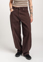 Alby-Baggy darkbrownwashed Vorderansicht