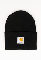Carhartt WIP Acrylic Watch Hat Mütze black – Vorderansicht