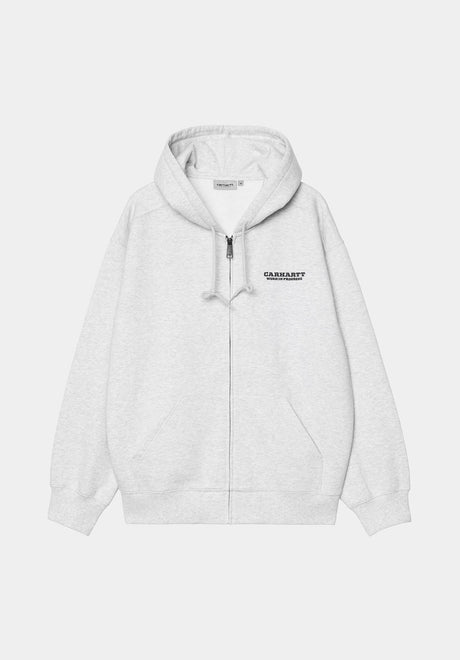 Runaway Sweat Jacket ashheather-malachitestonewashed Vorderansicht