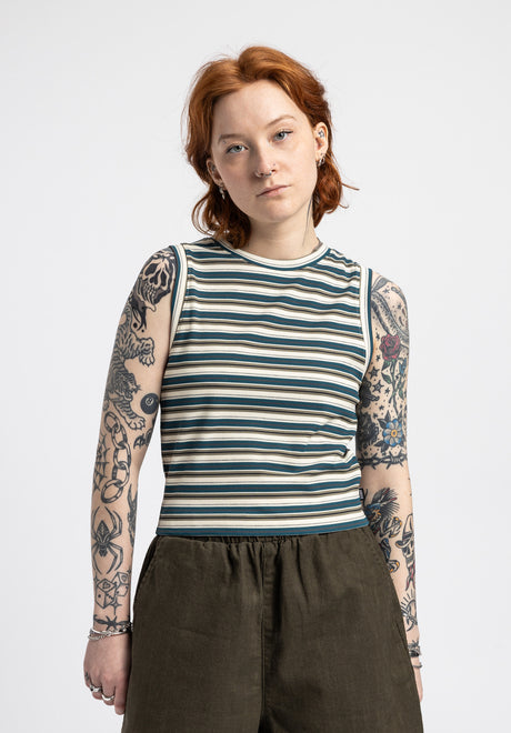 Azra offwhite-striped Rueckenansicht