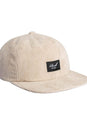 Flat 6-Panel Cap beige-cord Vorderansicht