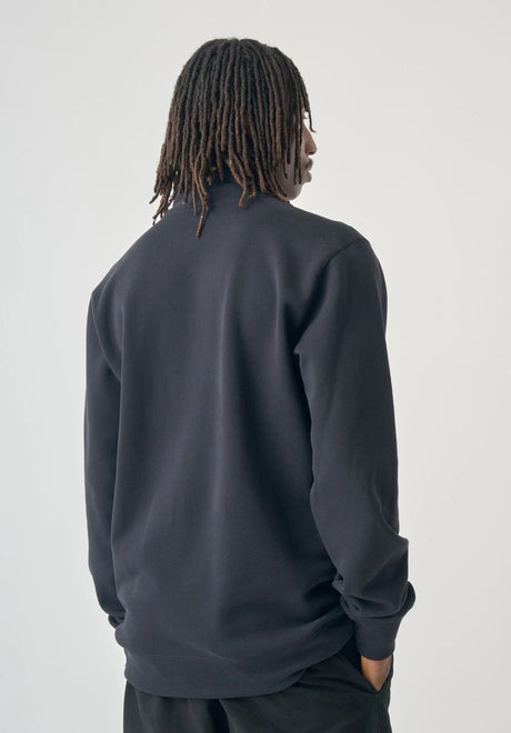 Ligull Classic Quarter Zip black Rueckenansicht