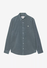 Madison Fine Cord Shirt cozyblue-wax Vorderansicht