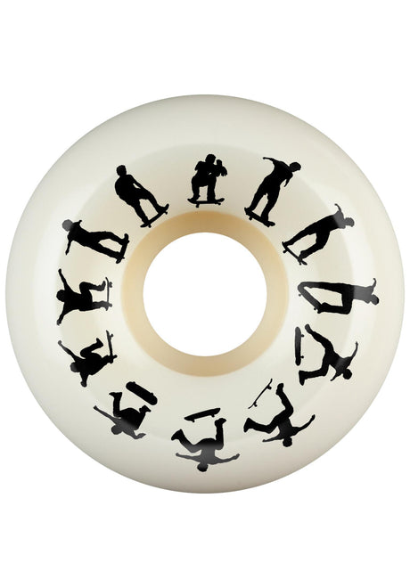 Bones Wheels X-Formula 95A Rodriguez Switch Heel V5 Sidecut Rolle offwhite – Detailansicht 1
