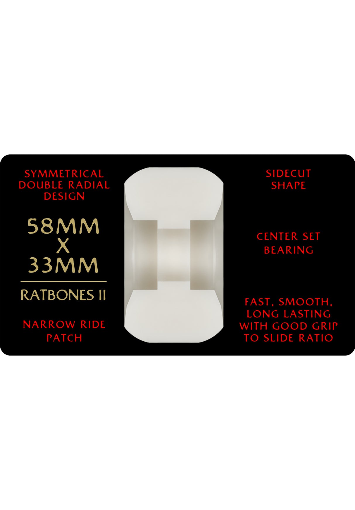 Dragons 93A RB2 Symmetrical Narrow Ride offwhite Rueckenansicht