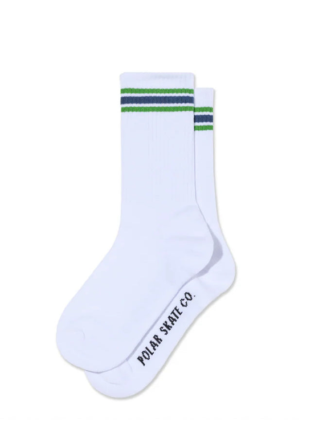 Rib Stripes white-green-blue Vorderansicht