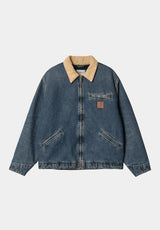 OG Detroit blue-dustyHbrownwornusedwashed Vorderansicht