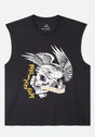 Wolcott Worn In Boxy Muscle black Vorderansicht