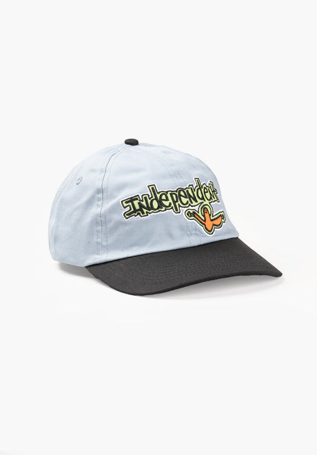 Gonz Bar Dad 6-Panel Strapback Unstructured stoneblue-black Vorderansicht
