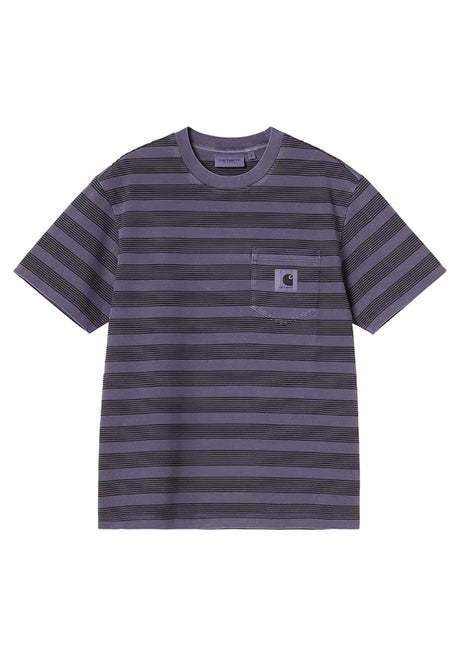 W' S/S Hanson Pocket hansonwstripe-lokers-garmentdyed Vorderansicht
